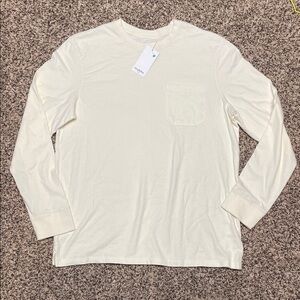 Goodfellow & Co Men's Off-White Long Sleeve Tee